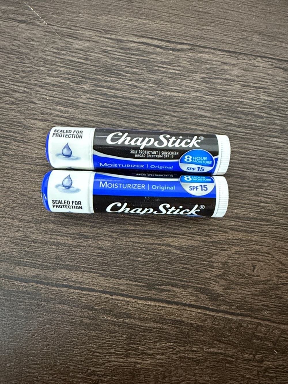 2Pack ChapStick Moisturizer Original Lip Balm SPF 15